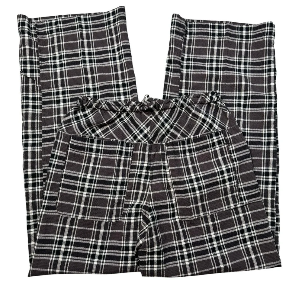 New Free People Hudson Canyon Charcoal Combo Pants Size XS